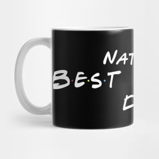 National best friend day black Mug